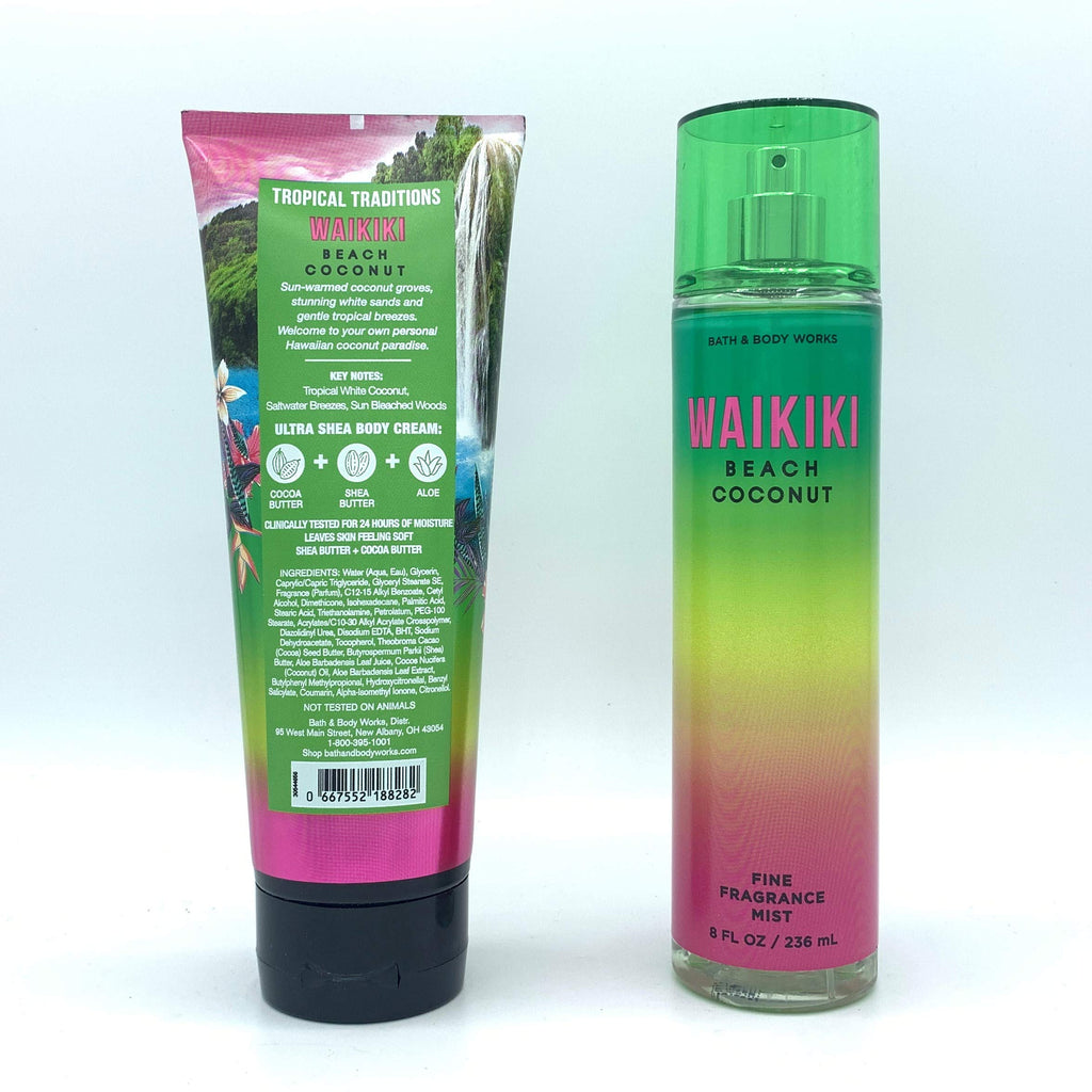 Coconut Body Cream and Fragrance Mist 2-Piece Bundle P736