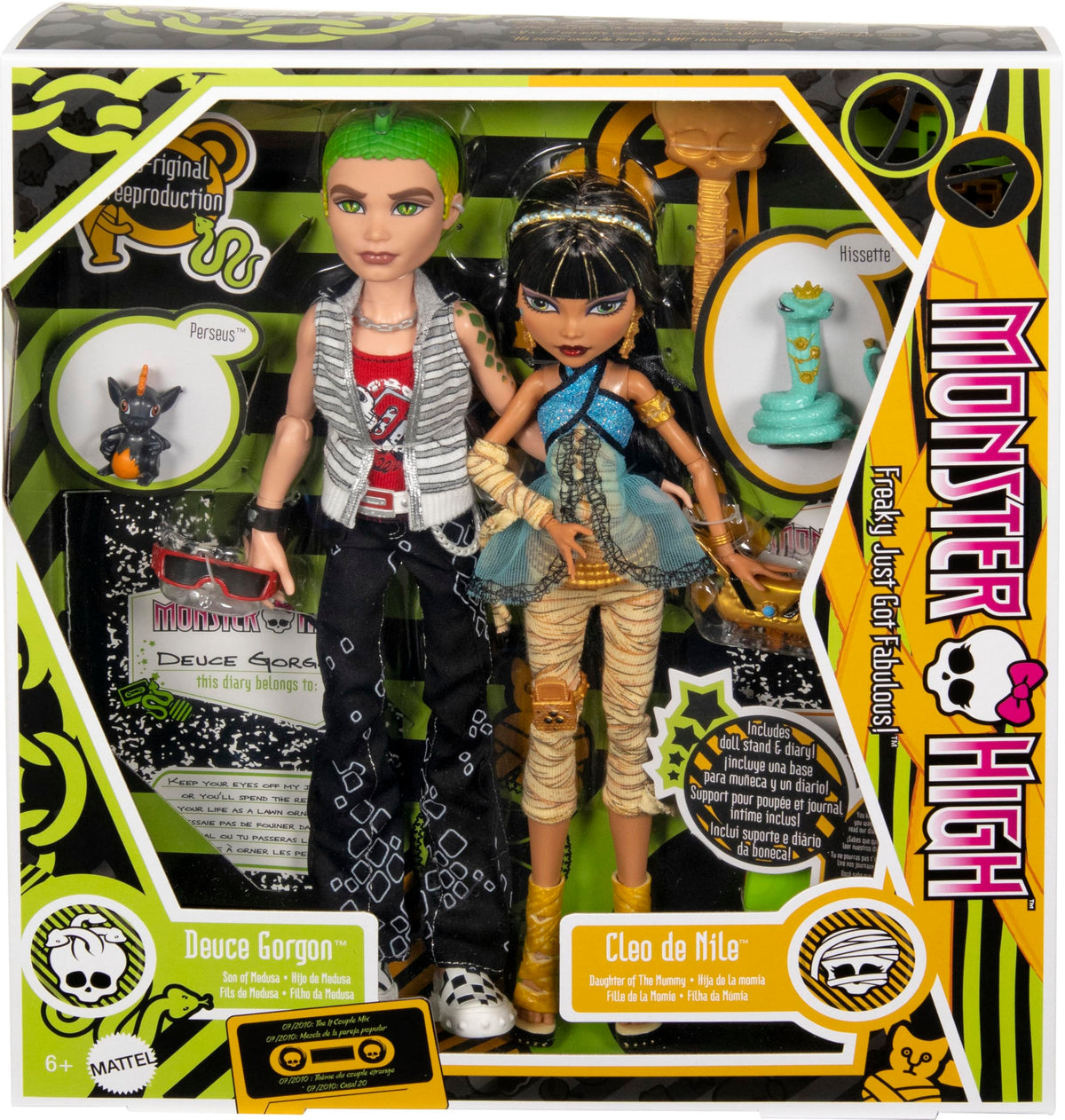 Dolls 2-Pack with Doll Stands, Diaries & Pets J8947