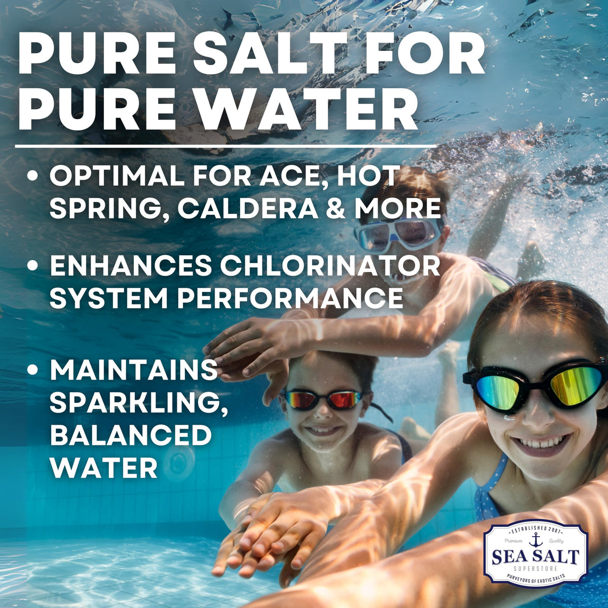 Pool Salt 8 Bags of 5 lb Z7778